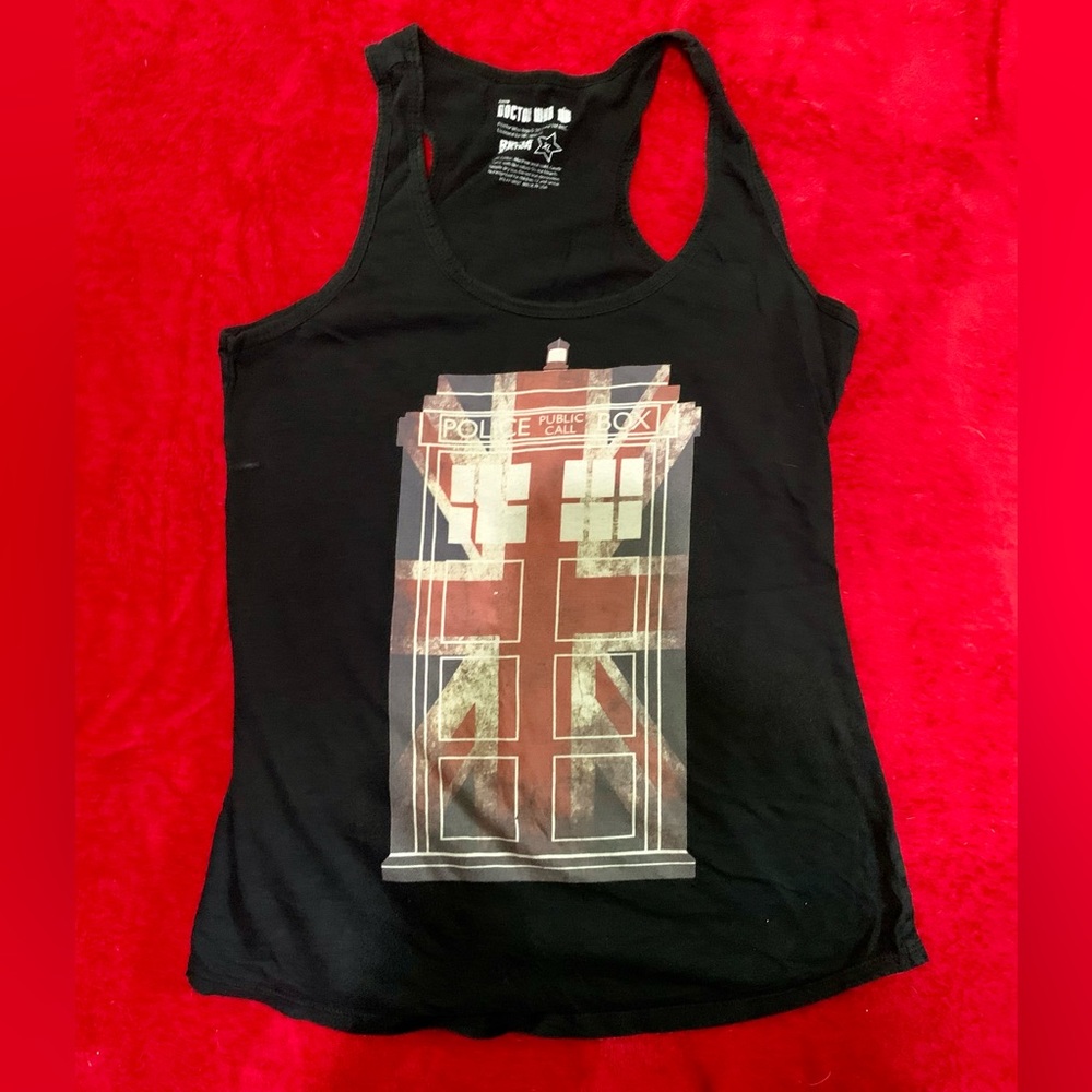 Doctor Who Union Flag TARDIS tank top